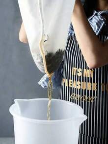1pc Reusable Fabric Mesh Filter Bag, Suitable For Soy Milk, Herbal Tea, Cold Brew Coffee Filtration, Kitchen Utensil - A - View 2