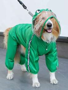Cat And Dog 4-Legged Raincoat, Outdoor Waterproof Supplies, Large Dog Raincoat, Reflective Adjustable, Pet Hooded Raincoat, Puppy Continue, Luke Combs, Dachshund, Yes, Pet Supplies, Jumpsuit, Travel Supplies, T-Shirt, Hoodie, One Duck - View 8