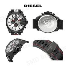 Diesel DZ4512 Black Case White Dial Watch Logo Canvas Strap Waterproof Hip Hop Men Watch - one-size - View 10