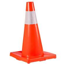 Pack Of 12, 45.7 Cm Traffic Cones, Ty Street Parking Cones With PVC Base, Orange Traffic Cones, Dangerous Construction Cones For Residential Parking-XY361128 - Multicolor - View 7