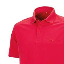 Result Mens Work-Guard Apex Short Sleeve Polo Shirt - Red - View 2
