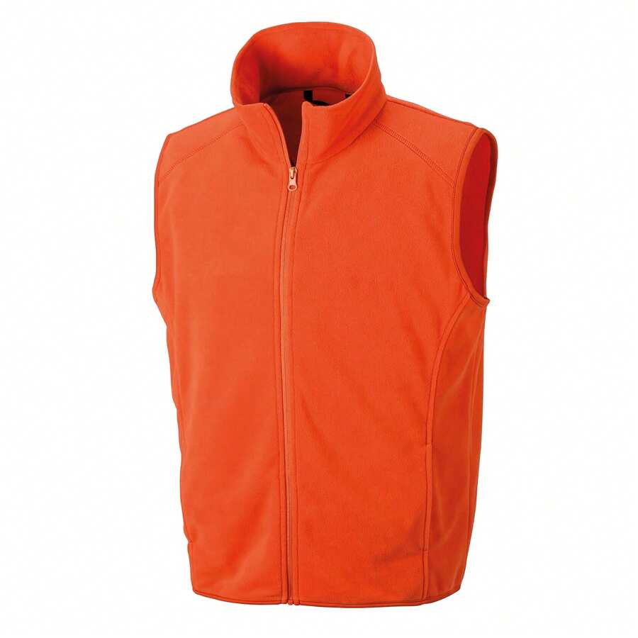 Result Core Mens Micro Fleece Gilet - Orange - View 1