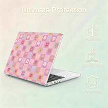 2 Peças Capa Rígida Transparente de PC para MacBook/Matebook, Pés de Silicone Antiderrapantes, Aberturas de Ventilação Ocas, Cobertura Protetora Completa à Prova de Choques para Laptop Compatível com 13 Neo/13.3 Air/13.3 Pro/13.6Air/14.2 Pro/15Air/16.2Pro/D16/14 Ultra - Visão 3