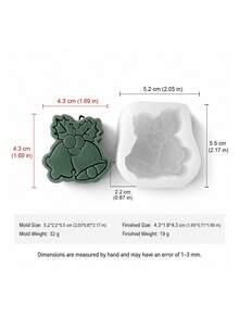 12 Cute Christmas Silicone Molds - DIY Handicrafts, Suitable For Soap, Candles And Resin - Holiday Home Decor Casting Tools - Christmas Molds - View 19