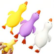 1pc Glitter Crystal Series S-Quishy Toy, Goose/Duck, Penguin And Various Cute Animal Shapes, Super Soft Sticky Touch Slow Rebound Squeeze Toy, Crunchy Squishy - Multicolor - View 4