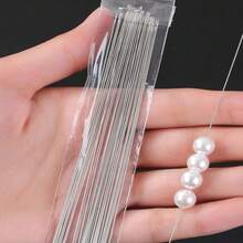 10/100pcs Set Of Ultra-Fine Bead Needles, Metal Sewing Needles For Jewelry Making, DIY Craft Tools For Threading Beads (With Tube) - View 15
