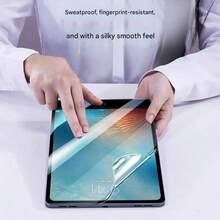 Yezodawee 3pcs Matte Paper-Feel Screen Protector Film, Compatible With IPad 10th Gen 10.9 Inch (2022), [Face ID And Apple Pencil Compatible], Anti-Scratch, Bubble-Free, High Definition Transparent, Anti-Fingerprint, Tablet Screen Protector Film, Random Quantity Accessories, Compatible With Apple Mini/Air/Pro - Matte 3pcs - View 3