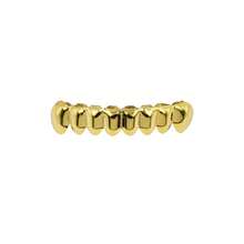 2pcs/1set Grillz Gigi Halus Berlapis Emas/Perak 14K untuk Gigi Atas & Bawah, Perhiasan Gigi Hip Hop Punk, Aksesori Kostum Halloween, Unisex - MultiWarna - View 4