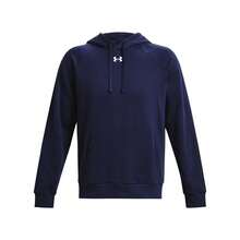 Under Armour Unisex Adult Rival Fleece Hoodie - Midnight Navy/White - View 1