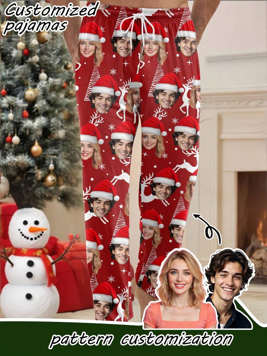 Custom Men's Pajama Pants, Can Print Any Pattern, Personalized ...