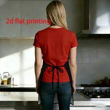 1 pieza Delantal con imagen de pingüino lindo 2D plano impreso, duradero y fácil de limpiar, cintura ajustable, 23.6 pulgadas*31.4 pulgadas/20.4 pulgadas*28.3 pulgadas Dos tamaños disponibles, solo tamaño del producto, material de poliéster, delantal de cocina unisex, perfecto para hornear en casa, cocina, jardín, salón de belleza, gran opción de regalo para padres - Multicolor - Ver 6