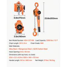 Lifting Tools & Accessories - 1.5 T, Elevación De 6 M - View 7