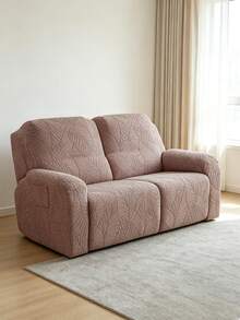 1/2/3seater Recliner Sofa Covers For Living RoomLeaf Pattern Sofa Relax Armchair Slipcovers Stretch Reclining Couch Covers Furniture Covers - Khaki - View 5