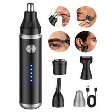 Electric Nose Hair Trimmer, USB Rechargeable Nose And Ear Hair Trimmer, Unisex Nose Hair Shaver, Painless Eyebrow And Facial Hair Removal Device, 500mAh Battery Capacity - View 5