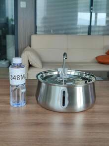 不锈钢猫饮水器，134 盎司/4 升自动宠物饮水机，带水位窗，防干烧水泵，带水龙头的超静音猫饮水器，适用于室内猫狗，可更换滤芯 - 彩色 - 查看 14