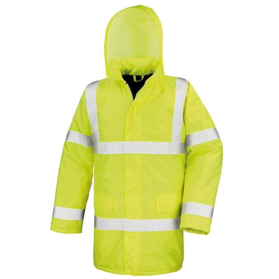 Result Core High-Viz Motorway Coat (Waterproof & Windproof) (Pack Of 2) - Hi-viz Yellow - View 1