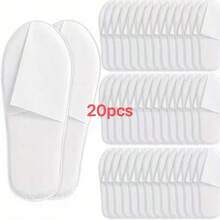 Disposable Slippers 5/10/20 Pairs Closed-Toe Bathroom Slippers Suitable For Home, Guests, Hotel Wear, Affordable Price SP - A - View 11