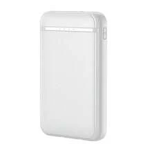 Bateria Externa Power Bank 5000 mAh COOL (2 Cables: TIPO C / Lightning) Blanco - Blanco - Ver 8