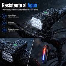 Bicycle Front Lights - Black - View 3
