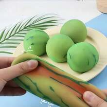 1 buah Mainan Remas Penghilang Stres, Mainan Squishy Semangka Musim Panas dengan Pantulan Lambat, Dekorasi Meja Buah Lucu - MultiWarna - View 4