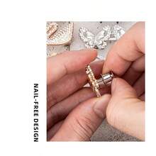 1/2/3 Set High Quality Butterfly Waist Buckle, Women's Pants Clip Brooch, Durable Fashion Detachable Pants Clip, Suitable For Jeans, Skirts, Pants, Bags, Etc., Suitable For Girls, Women - A - View 6