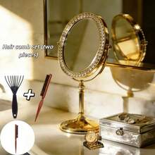 2pcs Hair Comb Set, Comb Teeth Made Of High-Quality Synthetic Material, Flexible And Durable, Resistant To Breakage Or Deformation - A - View 9