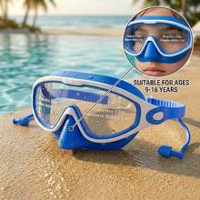 Kids Large Frame Mask-Style Swimming Goggles, Panoramic HD Lenses, 2 Sizes Available, Waterproof & Anti-Fog, Back To School, First Day Of School - Multicolor - View 15