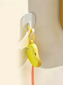 Cute Banana Shaped Toothbrush Holder With Dust Cover, Portable Home And Travel Toothpaste Storage Box, Odorless Ergonomic Oral Care Storage Box, Yellow - Multicolor - View 10