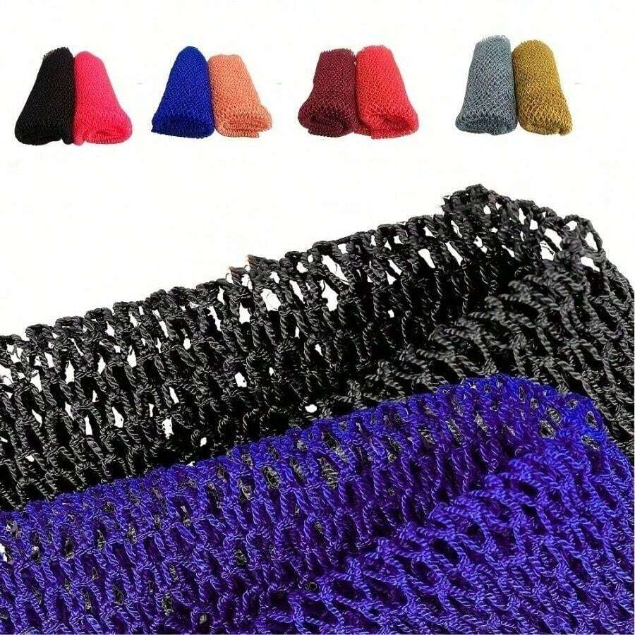 2pcs African Net Sponge Exfoliating Bath Balls, Facial Bath Net, Ghana Sapo Scrub Cloth, Long Bath Back Brush For Smooth Skin - A - View 1