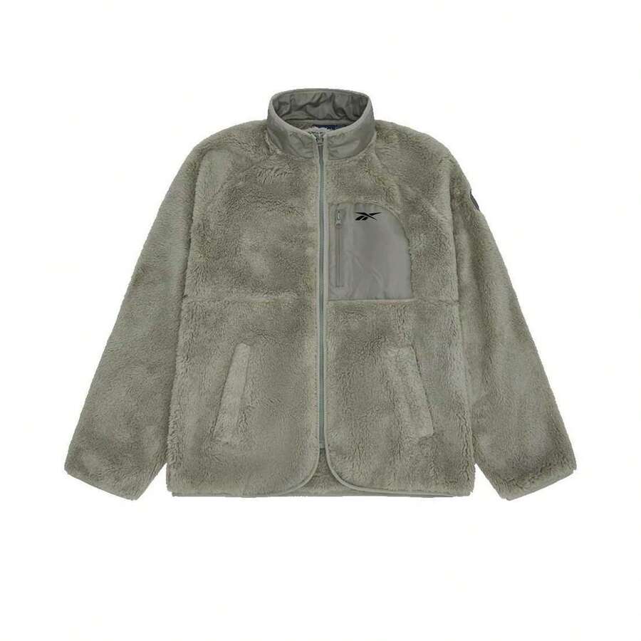 Reebok Womens/Ladies Double Monkey Fleece Jacket - Sage - View 1