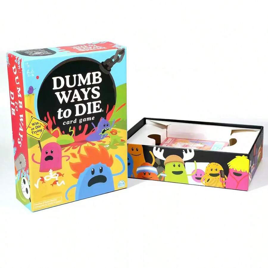 Fast-Paced Strategic Party Card Game With Cartoon Style Illustrations, Featuring Various Funny "Death" Ways, Perfect For Halloween Party - View 1