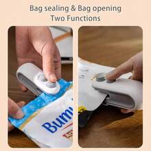 Mini Snack Bag Sealer With Rechargeable 2-In-1 Heat Sealer And Cutting Knife, Reseals Plastic Bags To Keep Food Fresh, Small Sealing Machine With Blade, Heat Vacuum Sealer, USB Rechargeable Sealing Machine, Food Storage Sealer - Sealing Machine - View 4