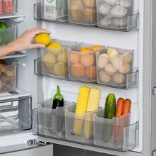 6/3pcs Multi-Functional Refrigerator Storage Bins - Fruit & Vegetable Baskets, Snack Storage Boxes, Refrigerator Side Door & Interior Storage, Keep Your Refrigerator Organized And Tidy (Kitchen Storage Essentials) - Clear - View 1