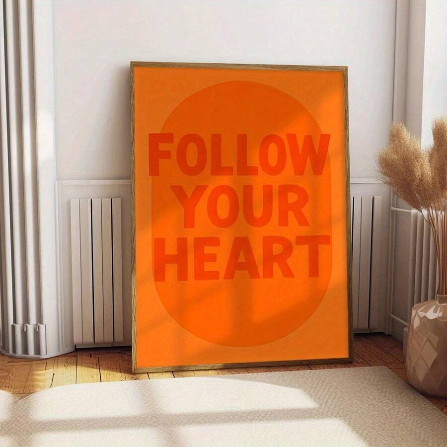 1pc Featuring Vibrant Colors, Uplifting Wall Art, Motivational Prints, Minimalist Canvas Design, Living Rooms Decor - A - View 1
