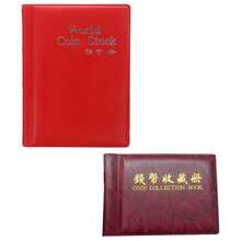60/120 Pocket Coin Collection Album, Portable Coin Holder Book With Clear Inner Pages, Artificial Leather Coin Storage Organizer For Coins, Tokens, Medals And Badges - A - View 13