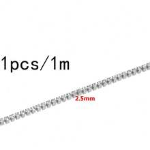 Dây xích đính đá rhinestone màu vàng 1m, viền pha lê đính dày, vật liệu làm trang sức DIY, phù hợp cho vòng tay, dây chuyền, trang trí quần áo và đồ thủ công handmade - dây chuyền đính đá - Xem 11