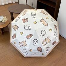 San-X Rilakkuma 日系卡通可愛慵懶熊可折疊傘，便攜防曬陽傘，適合女學生 - 彩色 - 查看 5