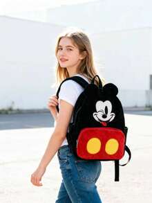 米奇米妮青少年背包 Disney 時尚背包，街頭風酷炫卡通學生包，多功能收納旅行包，聖誕禮物手提包，購物派對收納包 - 雙腳背 - 查看 6