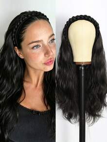 26 Inch Detachable Headband Long Curly Synthetic Wig, Heat-Resistant Fiber, Smooth And Realistic Hair - Multicolor - View 14