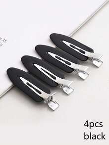 4/5/20pcs Women's Solid Color Surfboard Hair Clips, No-Crease Hair Styling Tools, Decorative Hair Clips Suitable For Daily Use - Multicolor - View 12