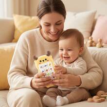 Infant Sound & Light Toy, Chewable Realistic Button Operation Early Education Device, Educational Music Game Phone (Batteries Not Included) - 彩色 - 查看 5