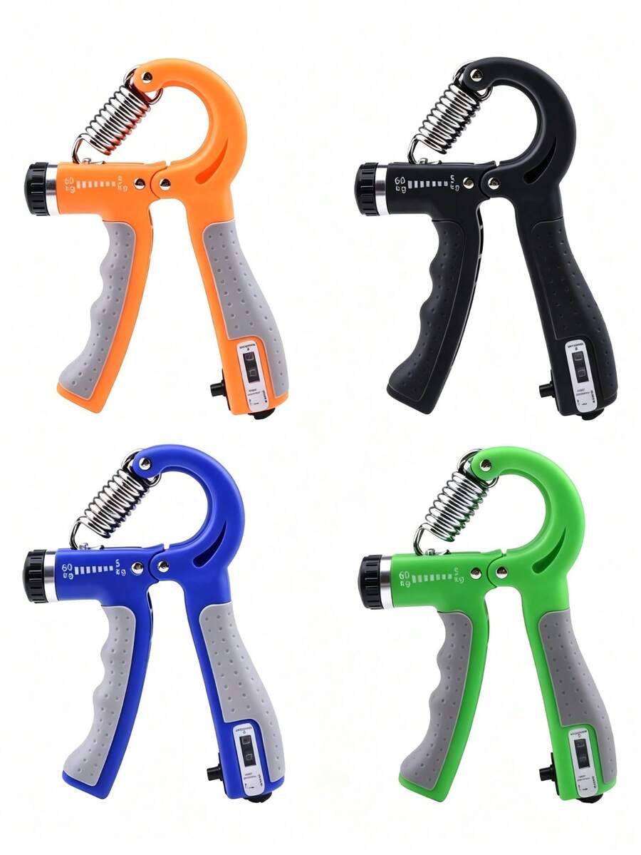 2pcs Adjustable Heavy Duty Hand Exerciser, Hand Muscle Trainer, 5-60kg Resistance, Suitable For Forearm Training - Random Color - View 1