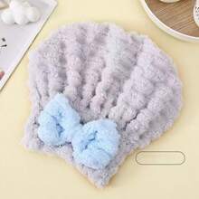 1 pieza/Toalla para el cabello súper absorbente, secado rápido del cabello húmedo, diadema, gorro, toalla de baño, toalla para cabello largo, adecuada para mujeres con cabello grueso. - Multicolor - View 8