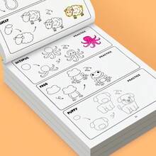 1pc Step-By-Step Drawing Book Coloring Book With Pattern Decomposition Teaching You How To Draw, Early Education Educational Toy, Preschool Writing Practice Workbook, Suitable For Kindergarten And Children Aged 3 And Above - Multicolor - View 5