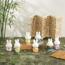 官方授權 Miffy 中式風格系列盲盒公仔，傳統中式風格，Miffy 兔子角色設計，迷你 PVC 收藏公仔，精緻細節工藝，桌面居家與辦公室裝飾，生日與聖誕禮物首選 - 彩色 - 查看 5