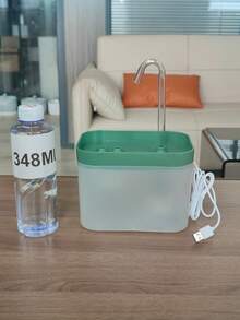 1个自动宠物饮水器，猫狗适用电动饮水碗 - 彩色 - 查看 3