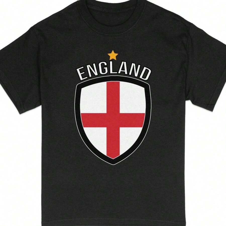 England Established 927 AD T-Shirt Saint George39s Day Souvenir - 黑色9 - 查看 1