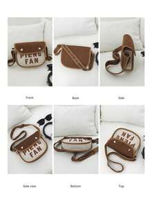 PIENG FAN Vintage Canvas Crossbody Bag, Men's Shoulder Bag, Adjustable Strap, Multi-Pocket Large Capacity Commuter Bag, Lightweight Messenger Sling - Multicolor - View 9