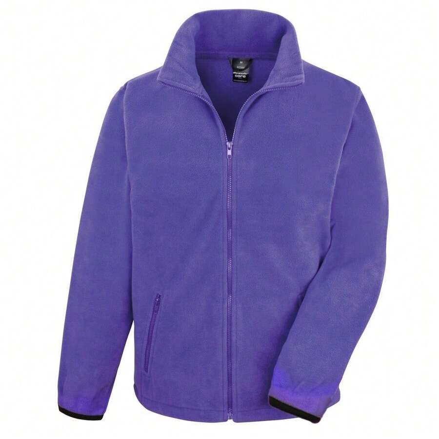 Result Mens Core Fashion Fit Outdoor Fleece Jacket - Purple - View 1