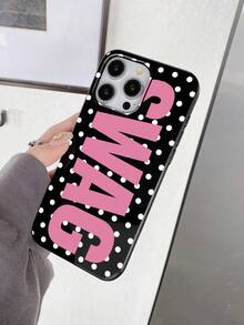 波點 SWAG 手機殼，適用於 iPhone 17、17 Pro、17 Pro Max、16 Pro、16 Pro Max、14、15、16、13、14、15、12、11 Pro Max、Plus，亮面、耐用、防刮、時尚美觀，完美禮物 - 彩色 - 查看 2